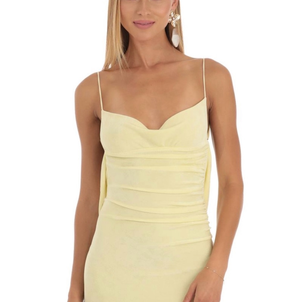 Lucy in the sky yellow homecoming dress